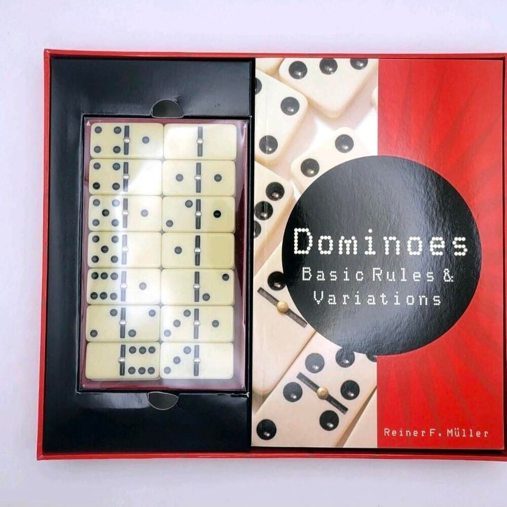 Dominoes Set with Basic Rules & Regulations by Reiner F. Muller NEW